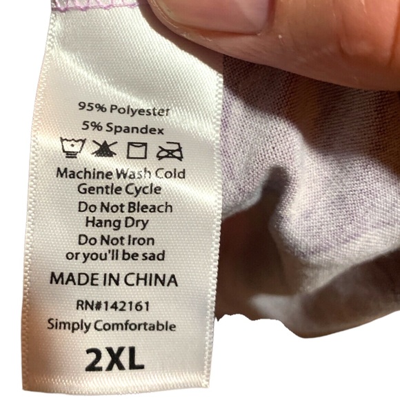 LuLaRoe Carly Purple Polka Dot 2XL NWOT - Picture 8 of 8